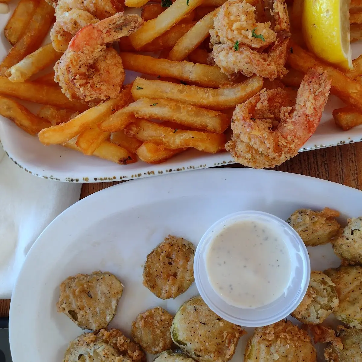 Fried Shrimp Fried Pickles