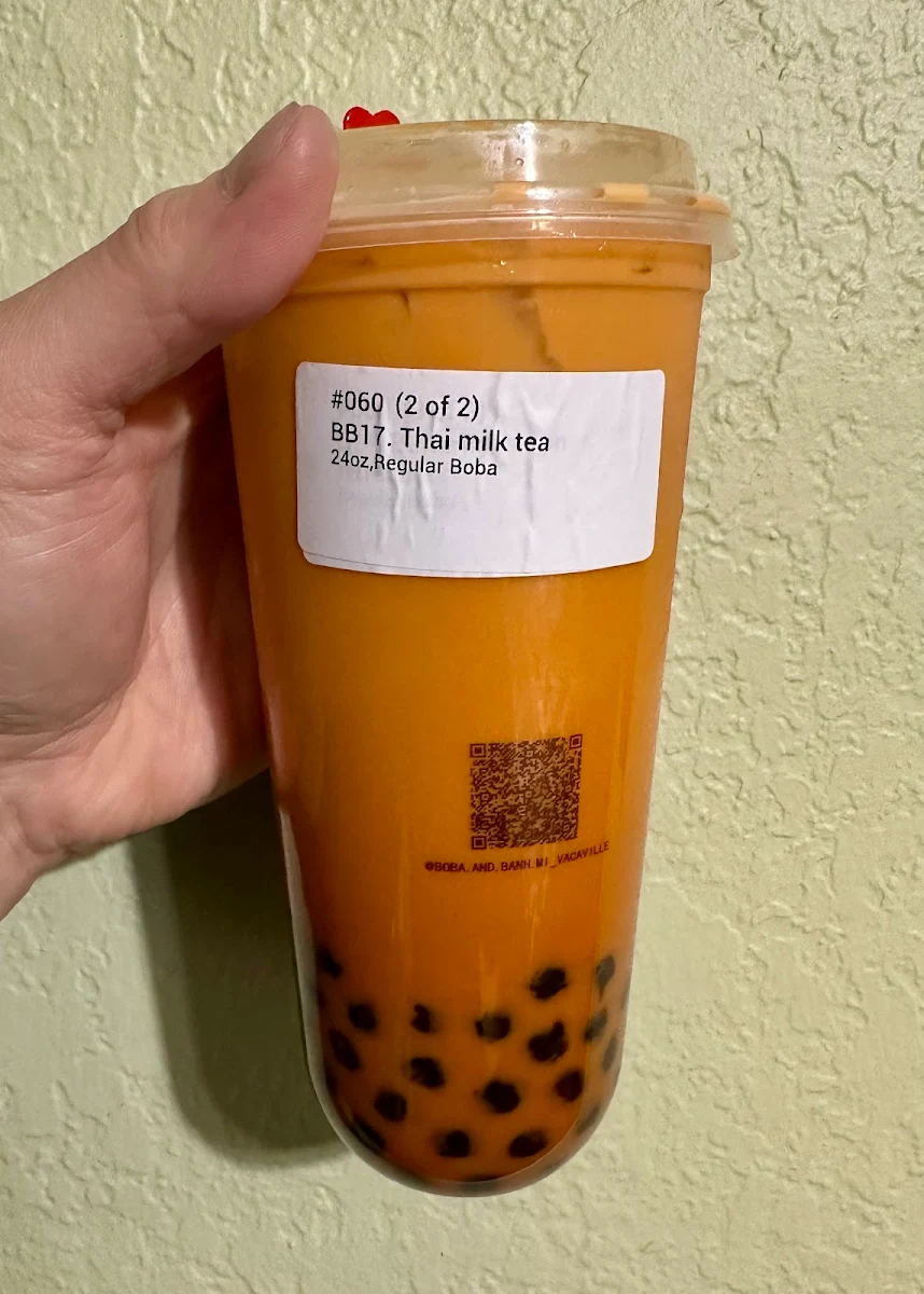 Thai Tea with Boba