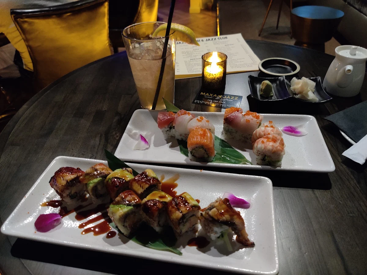 Dragon Roll Rainbow Roll Long Island Iced Tea