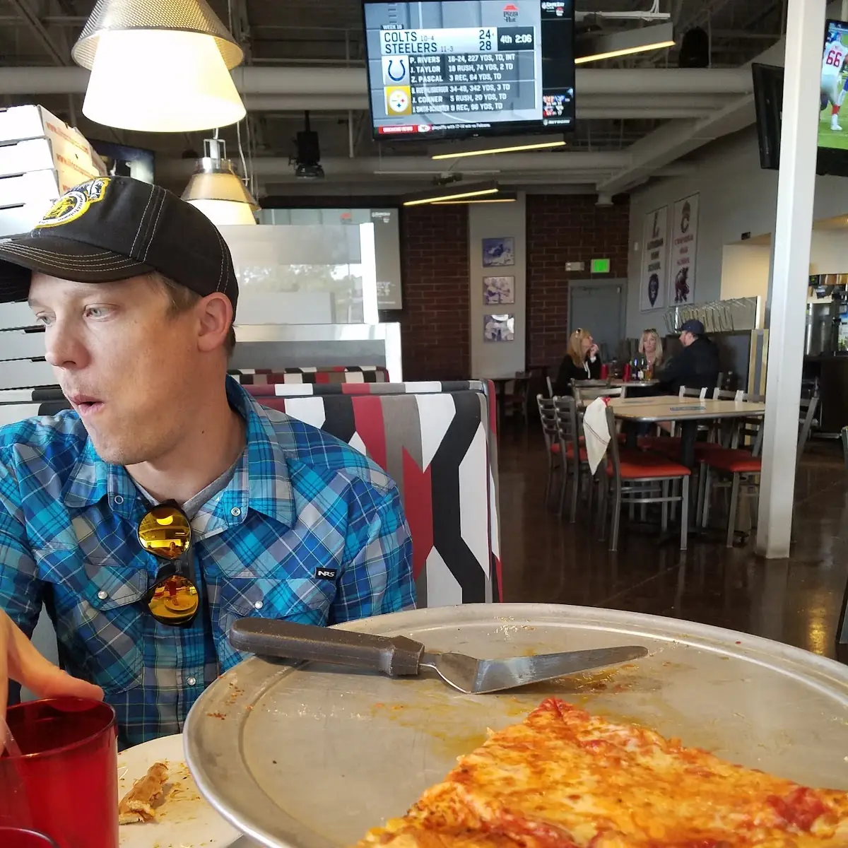 Half Cheese and Half Pepperoni Sausage Pizza
