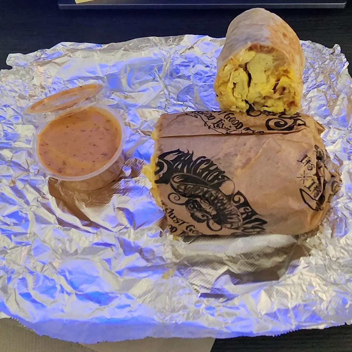 Bacon Egg and Cheese Breakfast Burrito