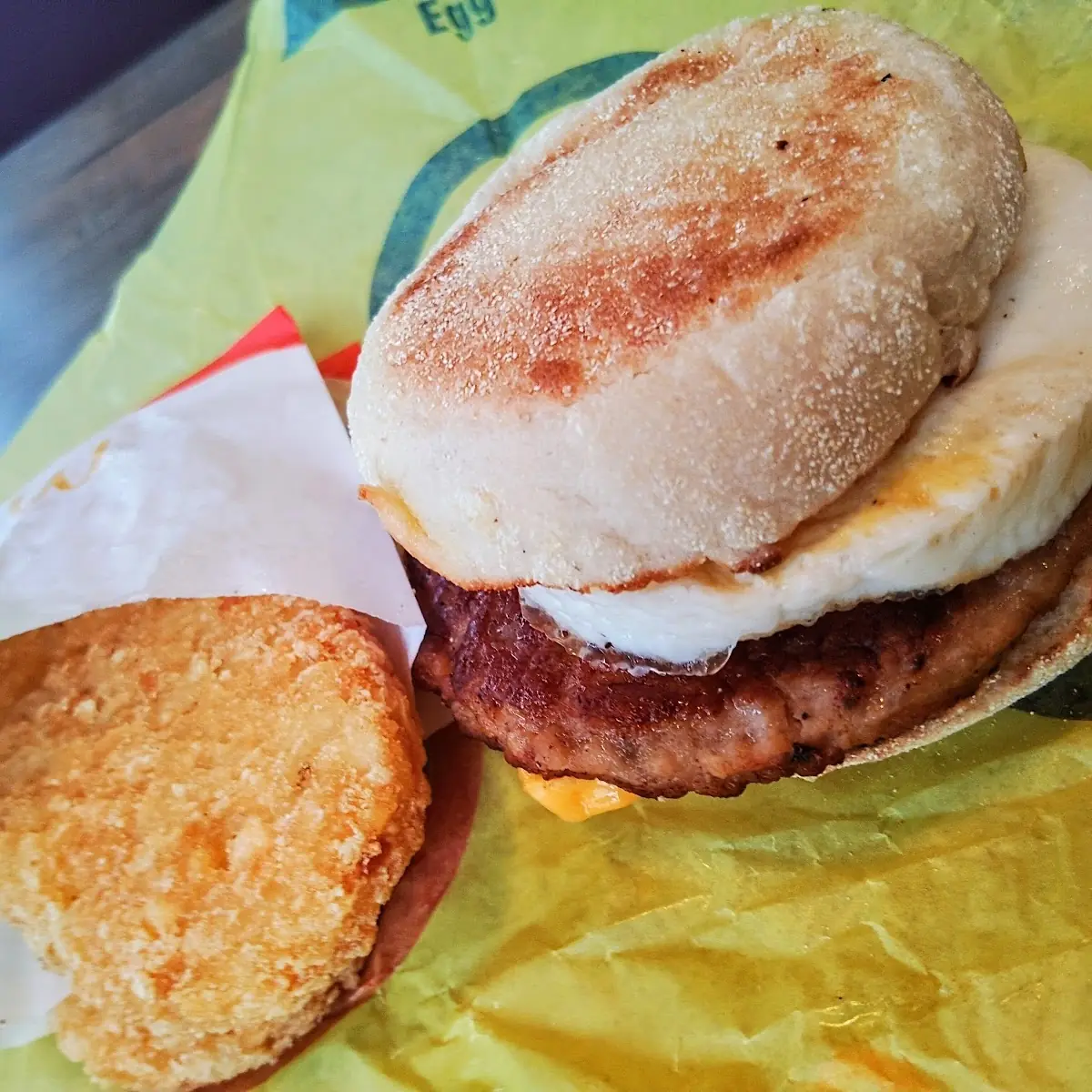 Sausage Egg and Cheese Mcmuffin Combo