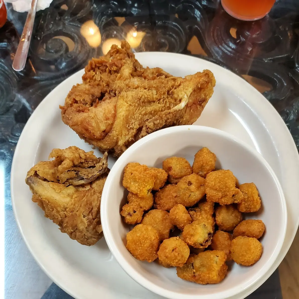 Fried Chicken and Okra