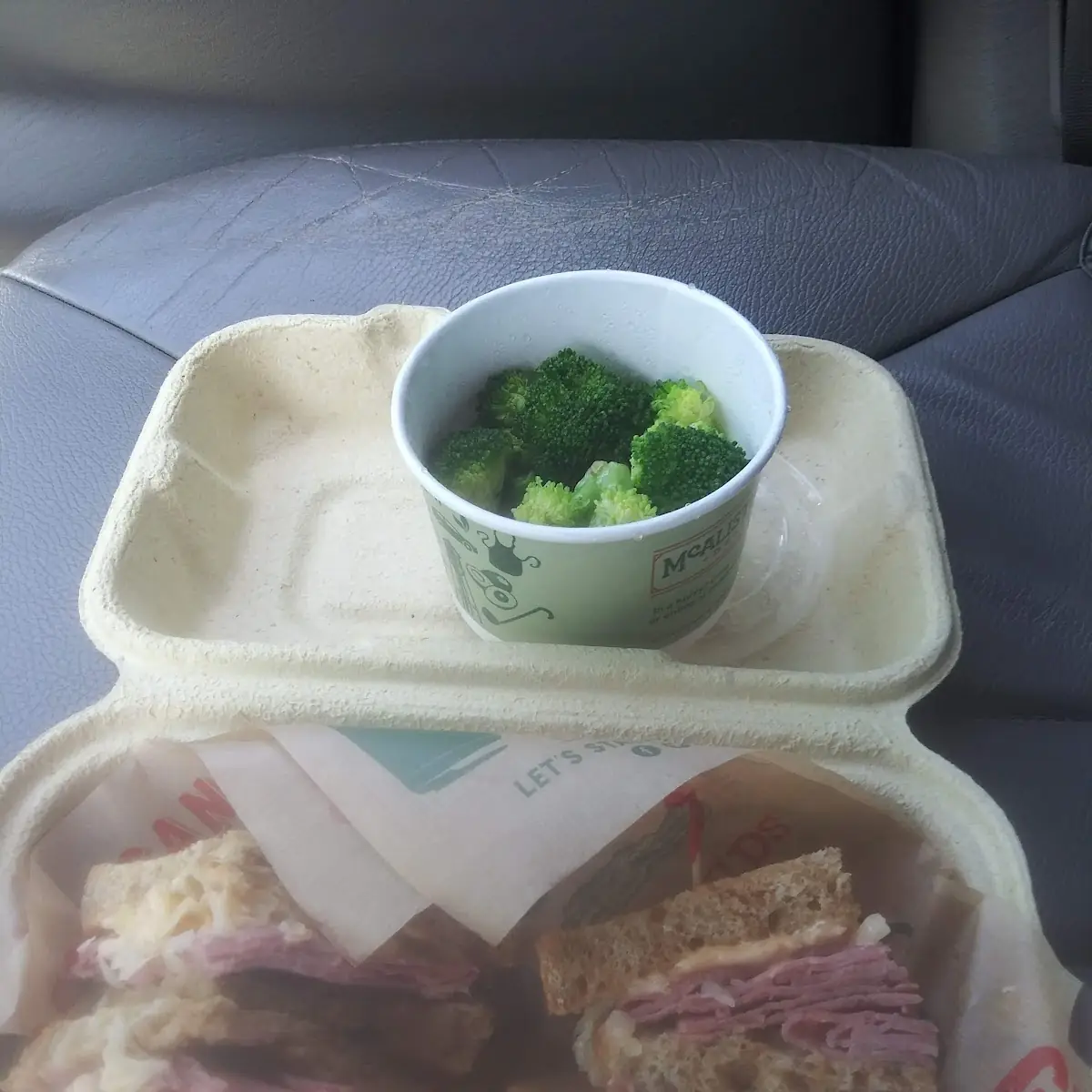 Reuben and Steamed Broccoli