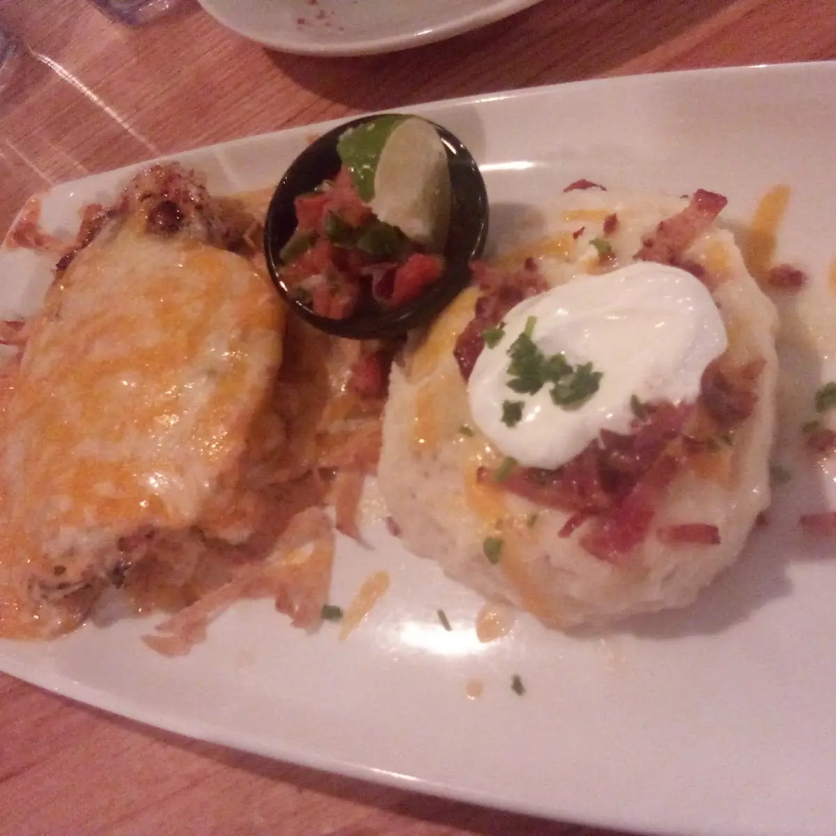 Fiesta Lime Chicken with Loaded Mashed Potatoes