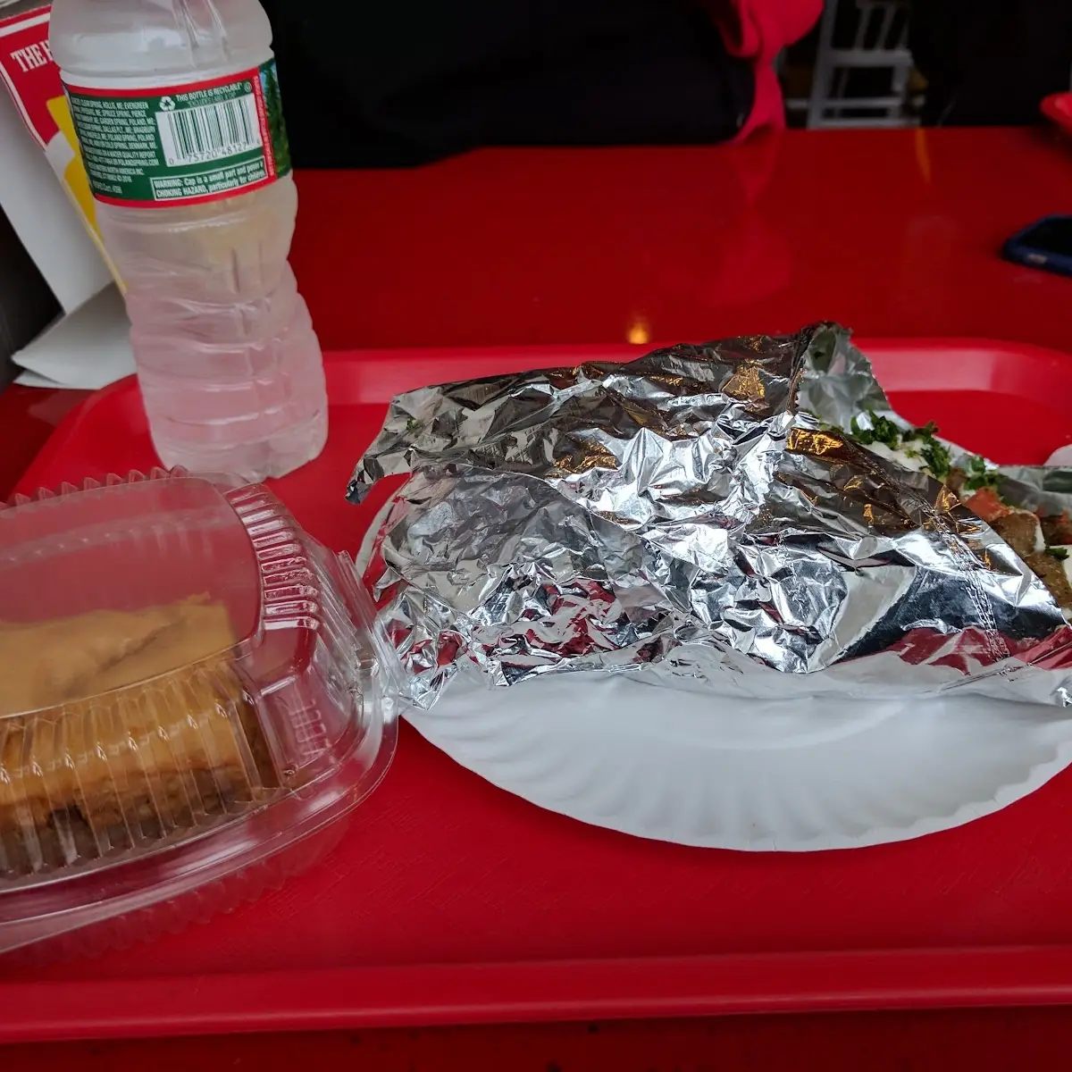 Beef Gyro and Baklava