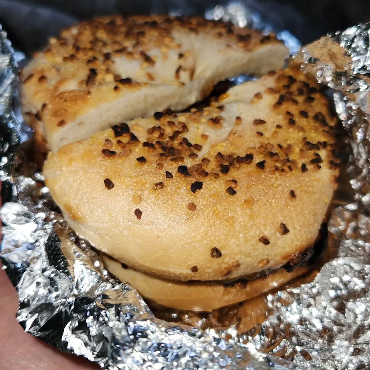 Bagel with Peanut Butter and Jelly