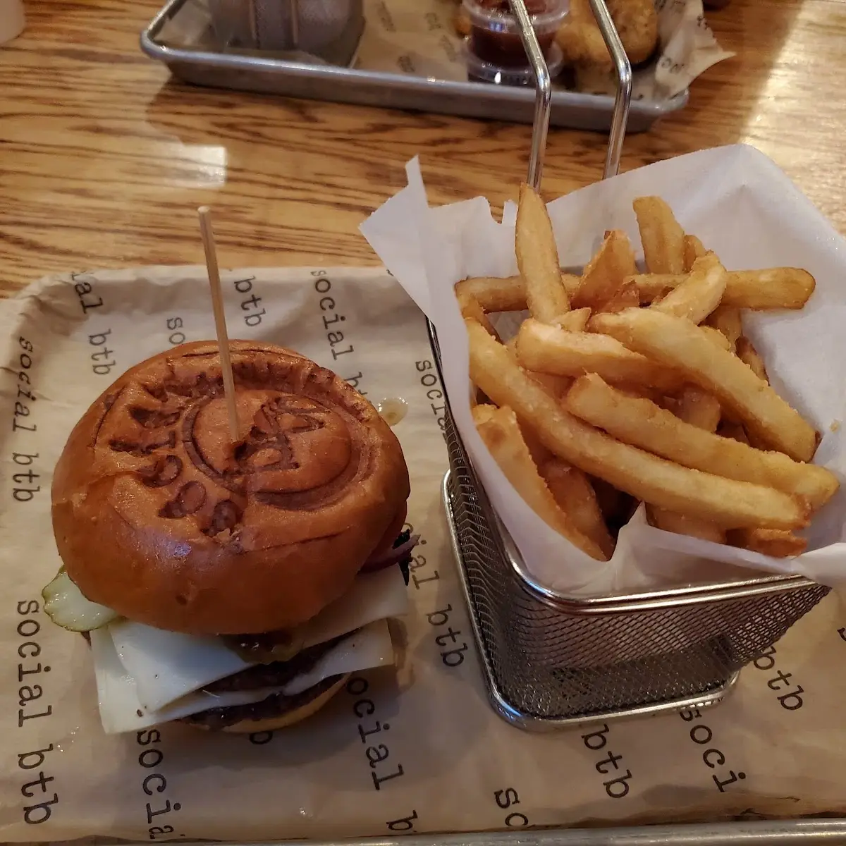 Bacon Burger with Salt & Vinegar Fries