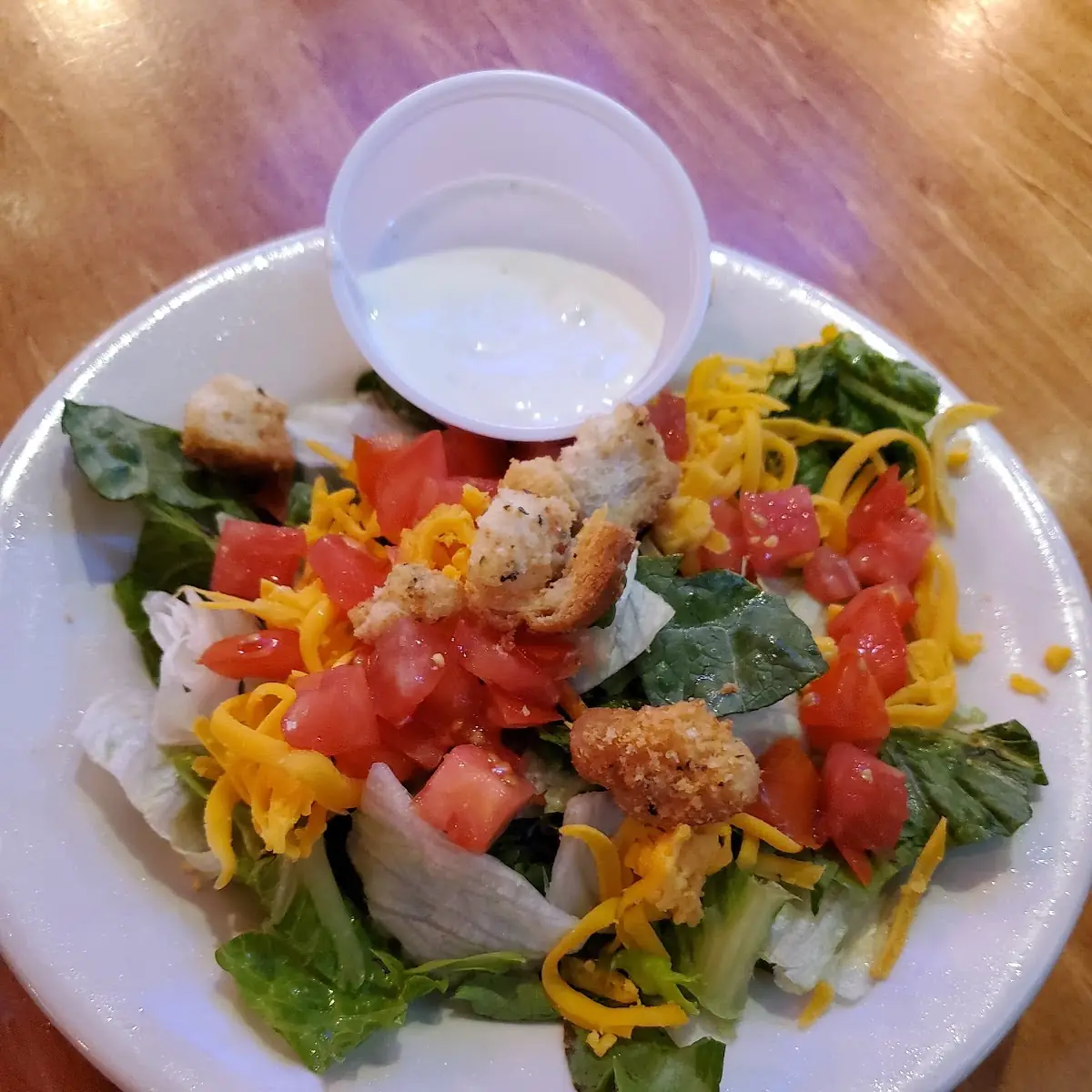 House Salad with Blue Cheese Dressing