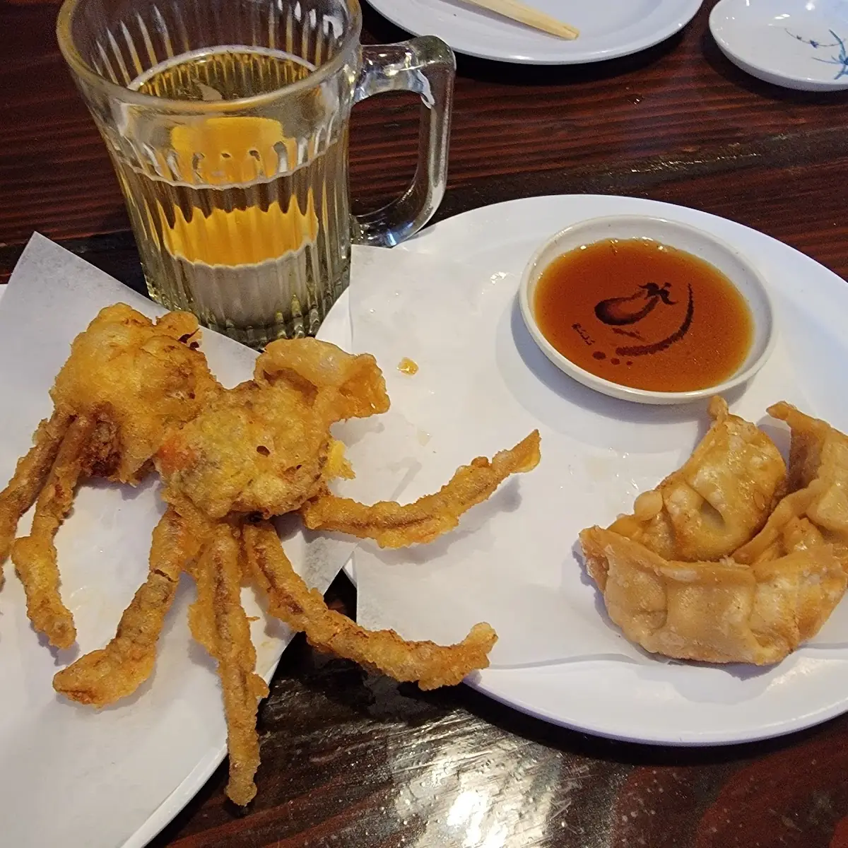 Soft Shell Crab and Gyozi