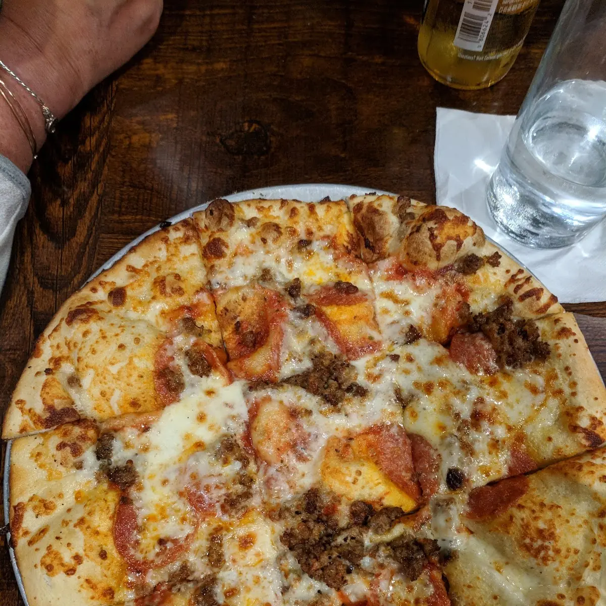 Pepperoni and Beef Pizza Margherita