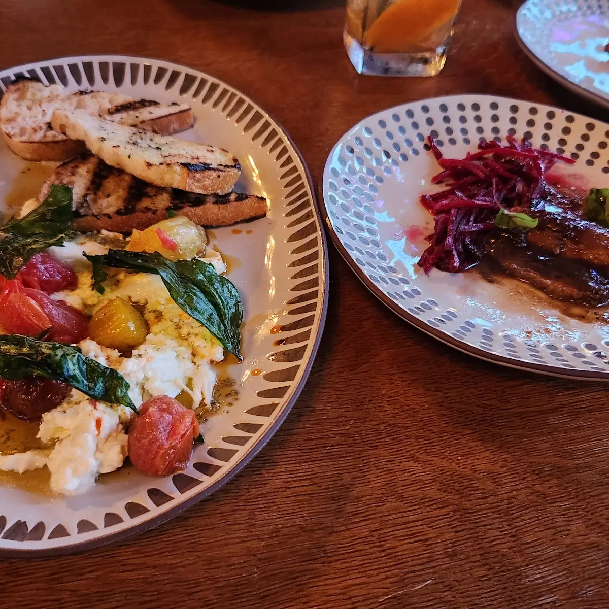 Burrata Spread and Crispy Pork Belly