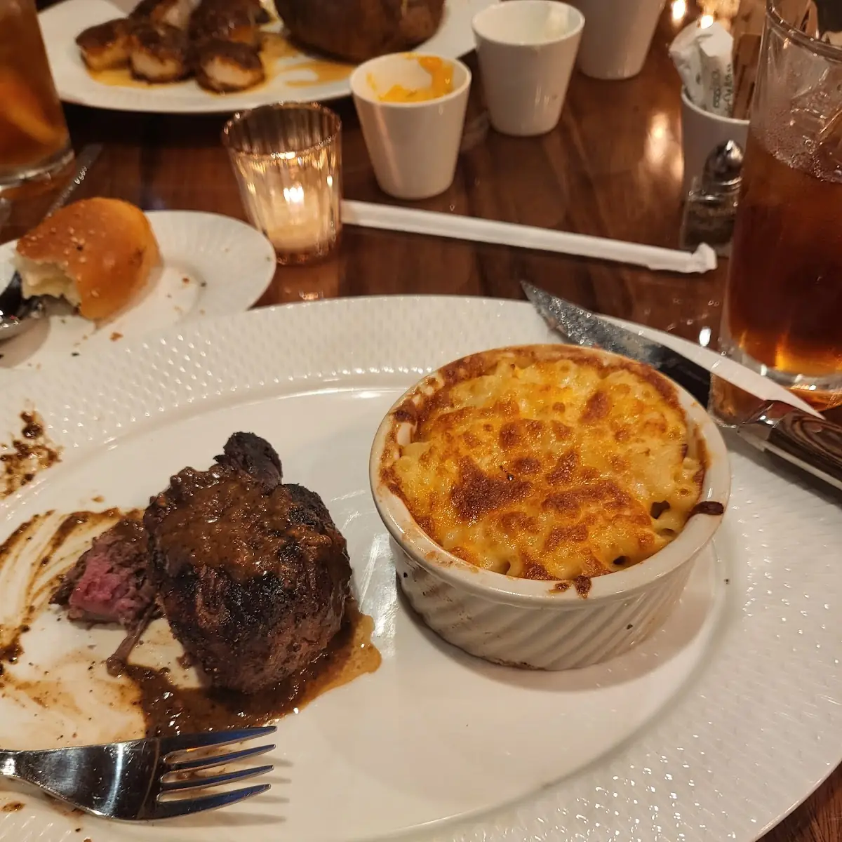 Filet Mignon and Mac and Cheese