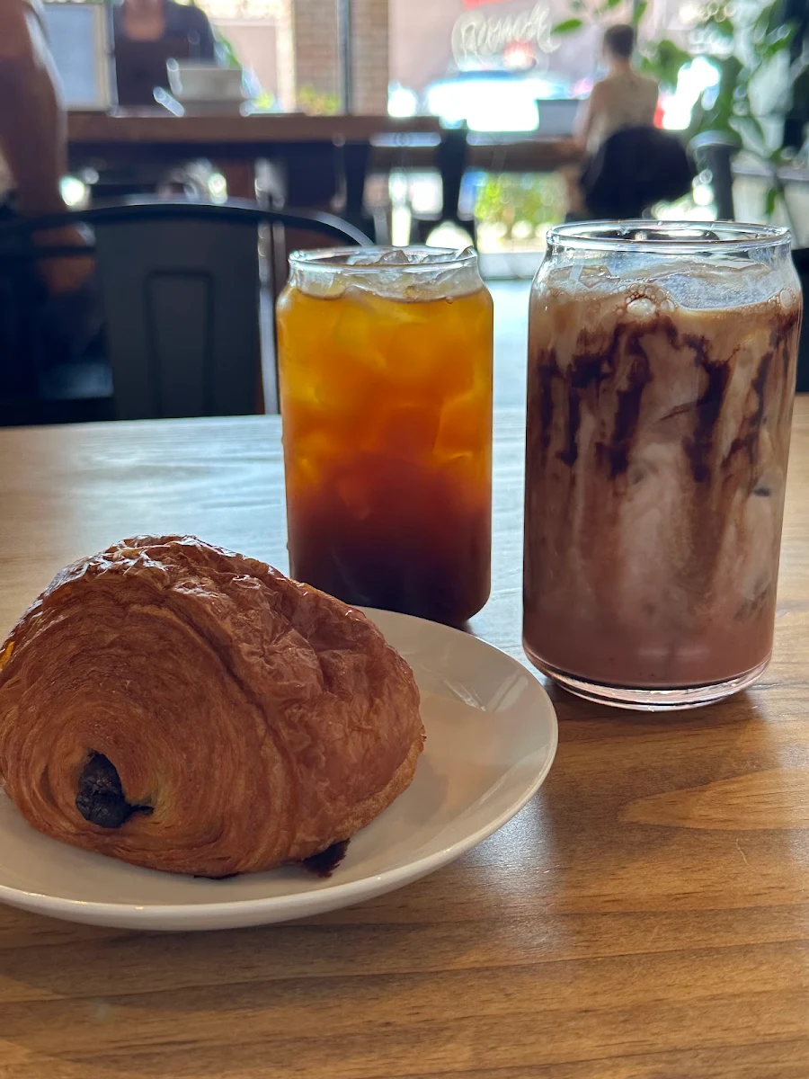 Chocolate Croissant Iced Americano