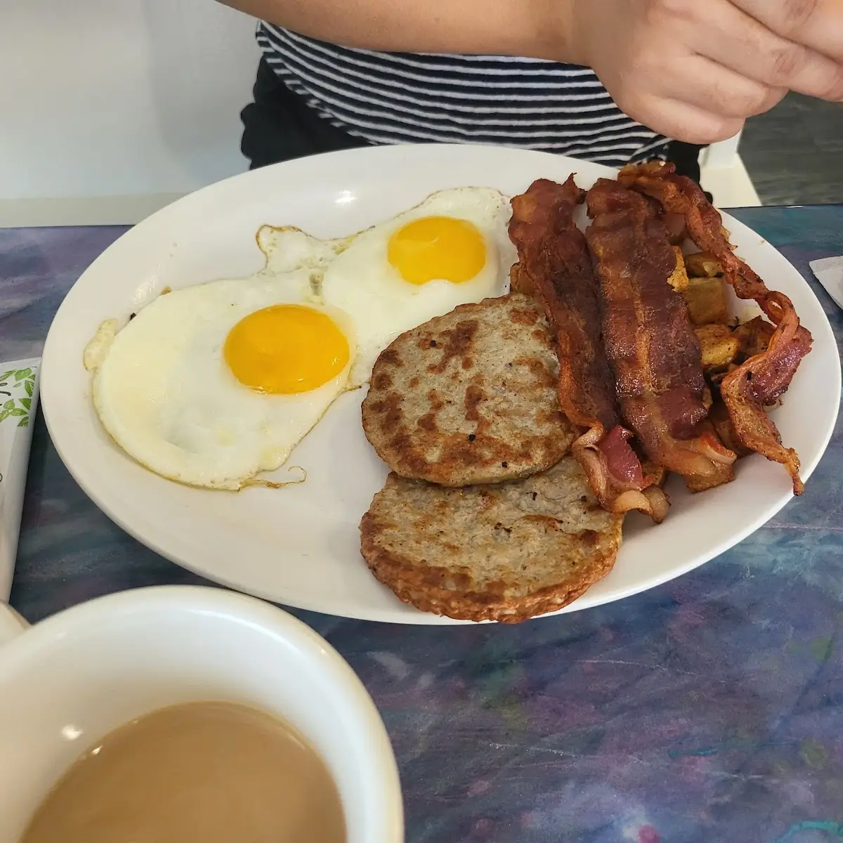 Potatoes Eggs Bacon Sausage