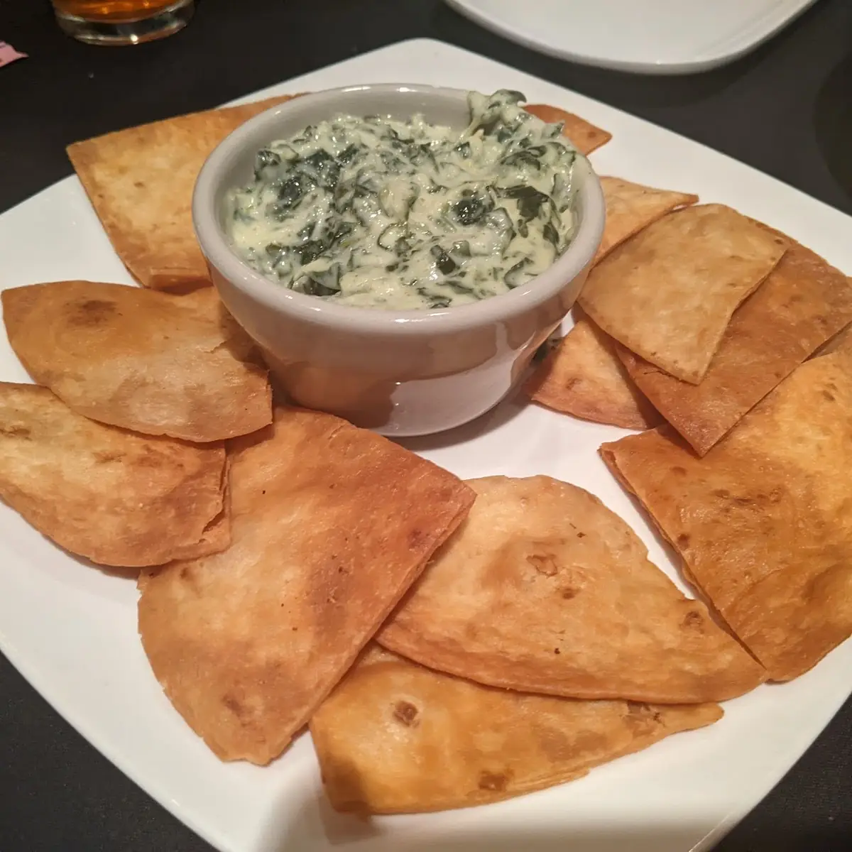 Artichoke Dip with Toasted Pita Bread
