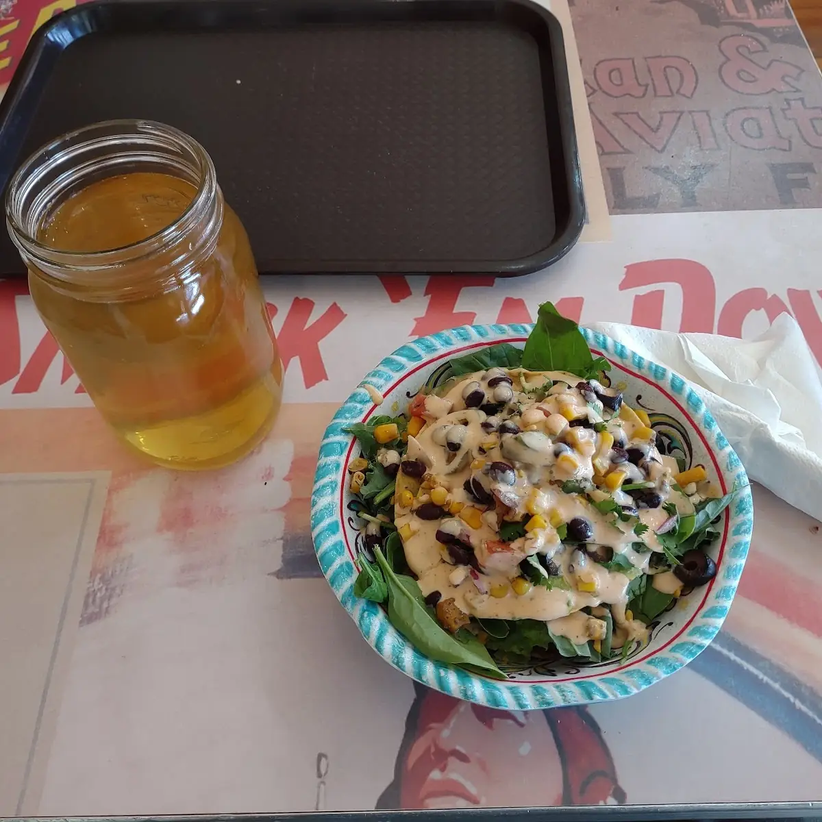 Fiesta Salad and Green Tea