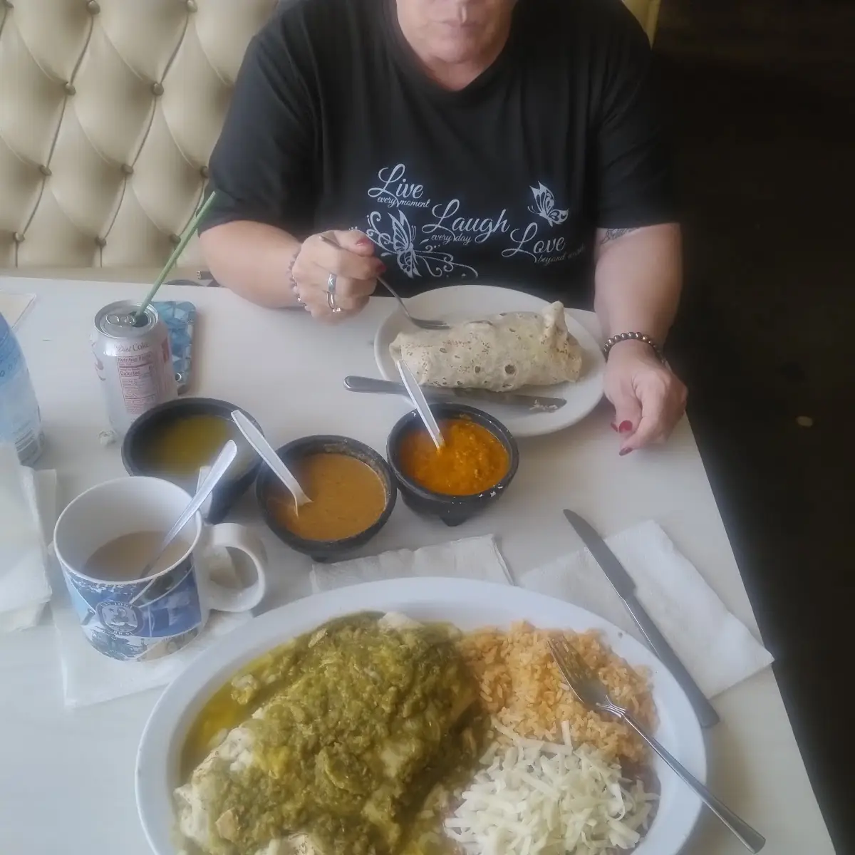 Carne Asada Burrito Plate