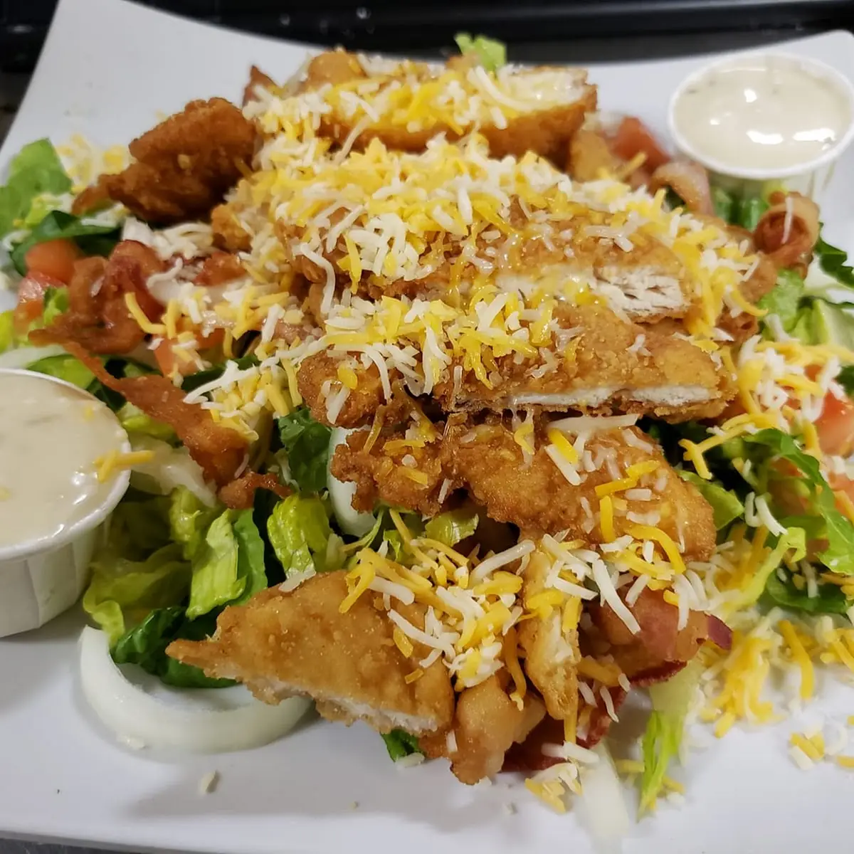 Crispy Chicken Tender Salad