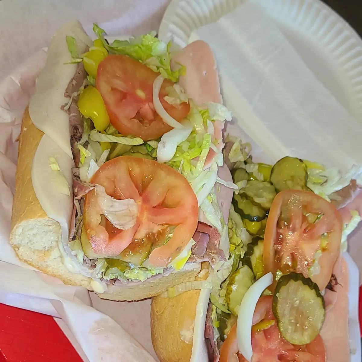 Beef Turkey and Ham and Cheese Sub