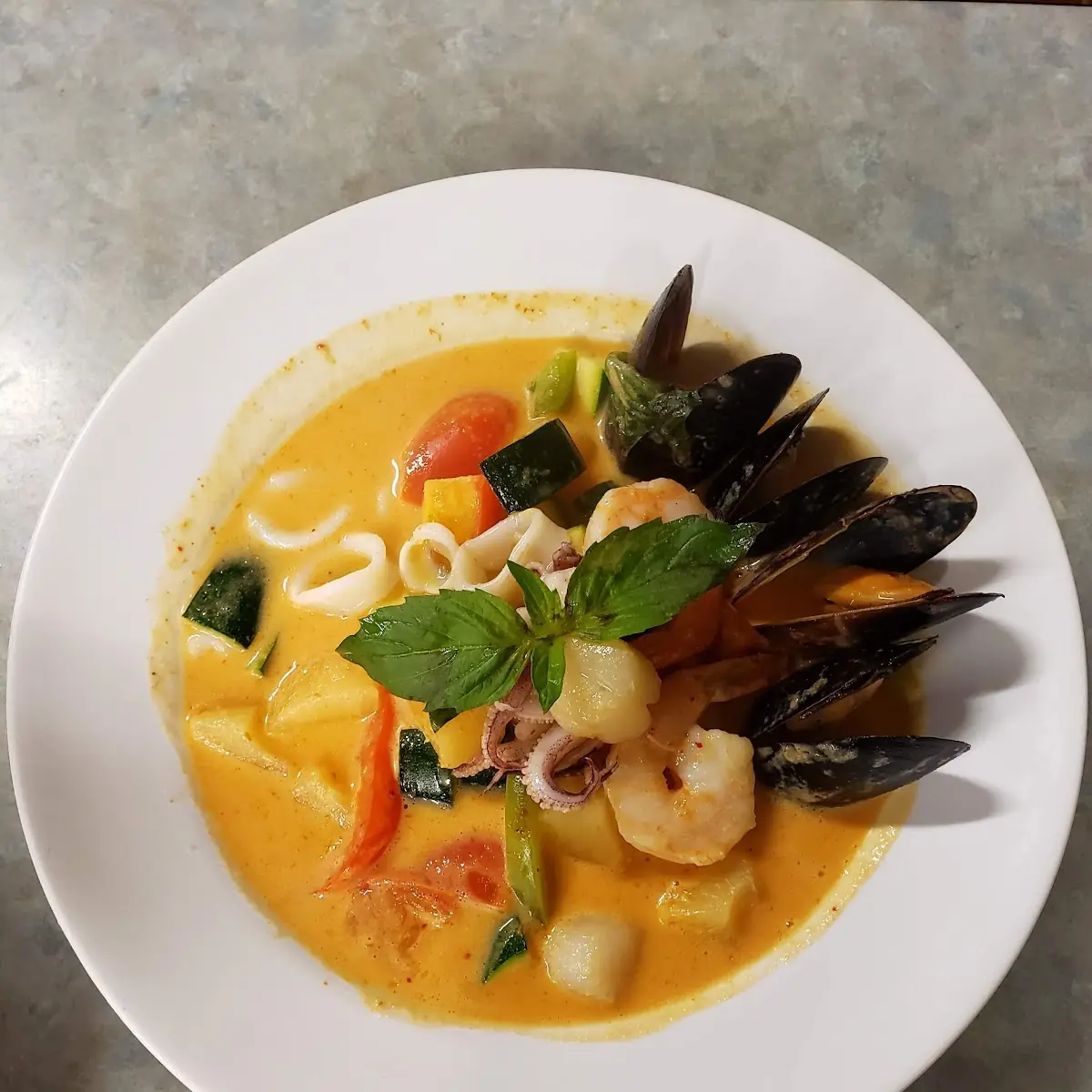 Seafood Red Curry