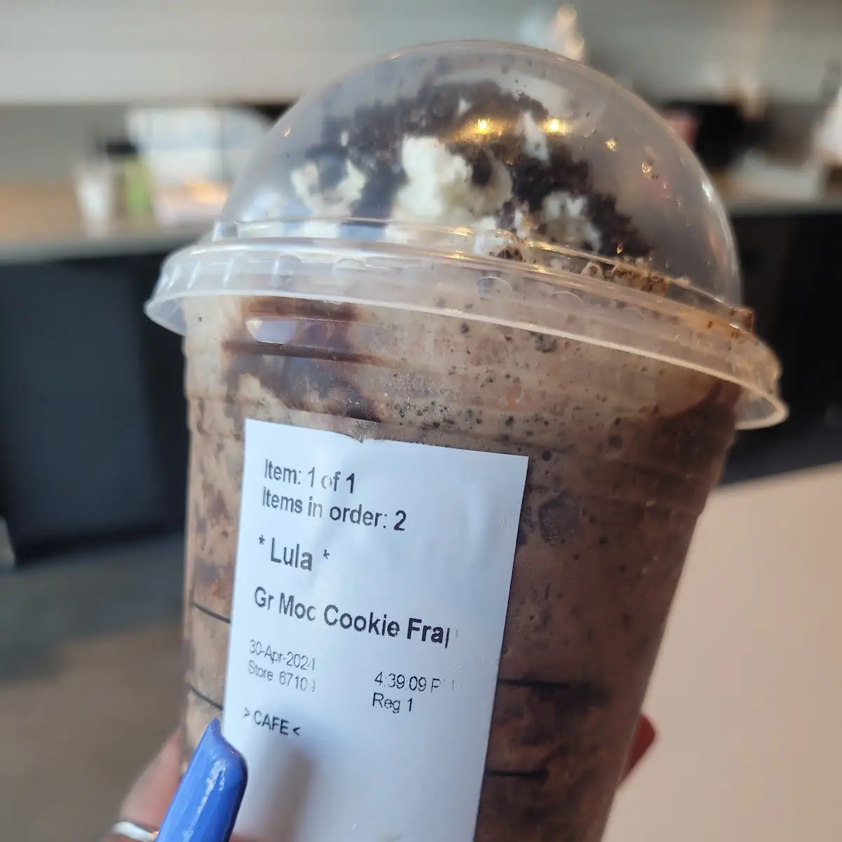 Chocolate Cookie Frappu