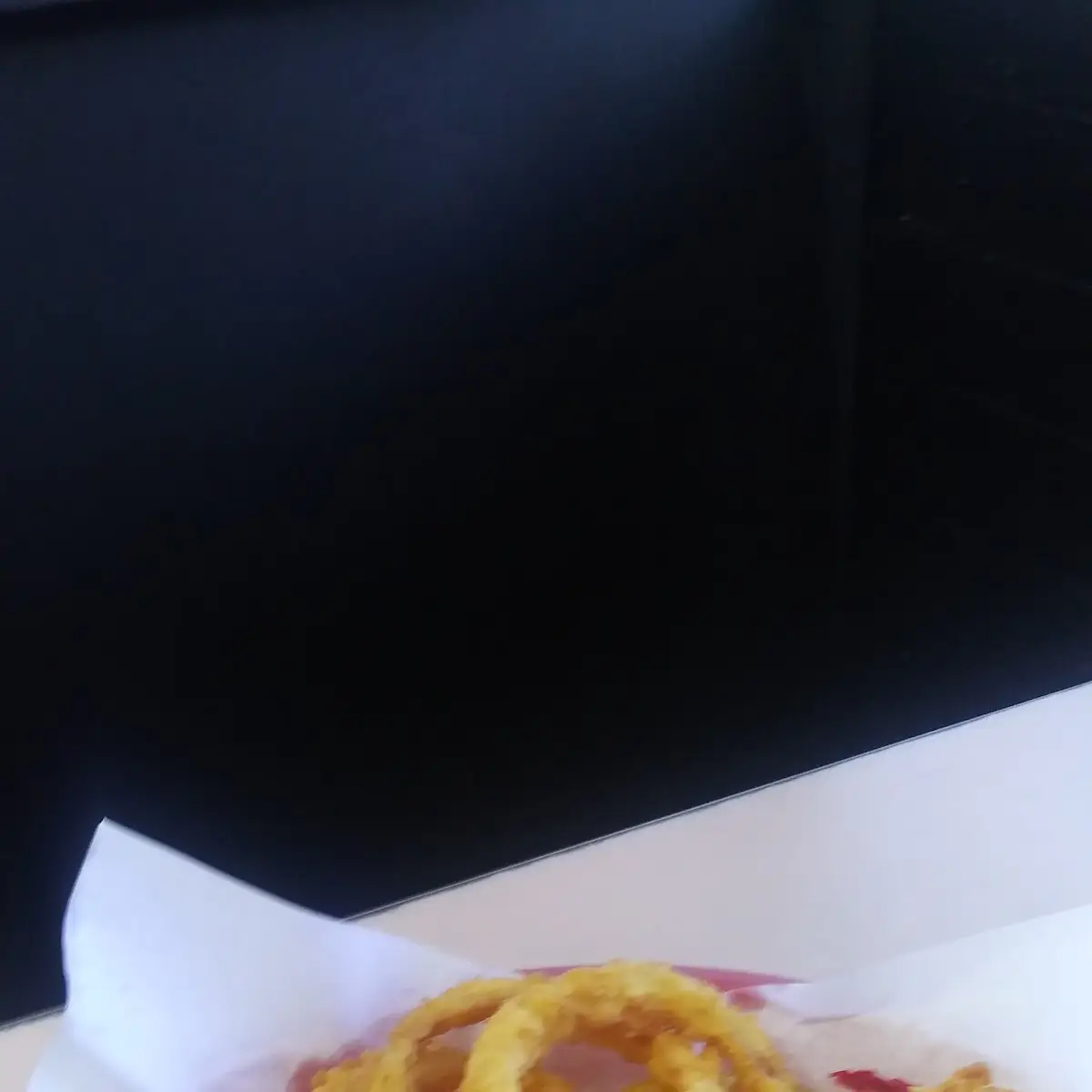 Club Sandwich with Onion Rings
