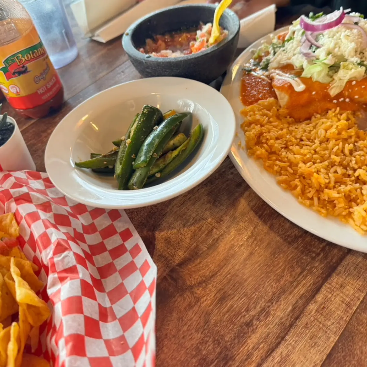 Enchiladas with Red Sauce