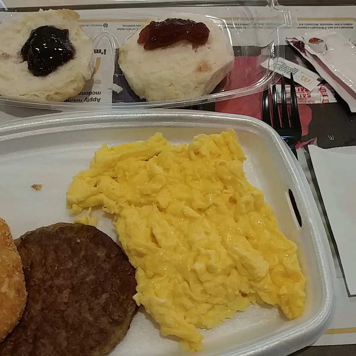 Big Breakfast and lg Soda