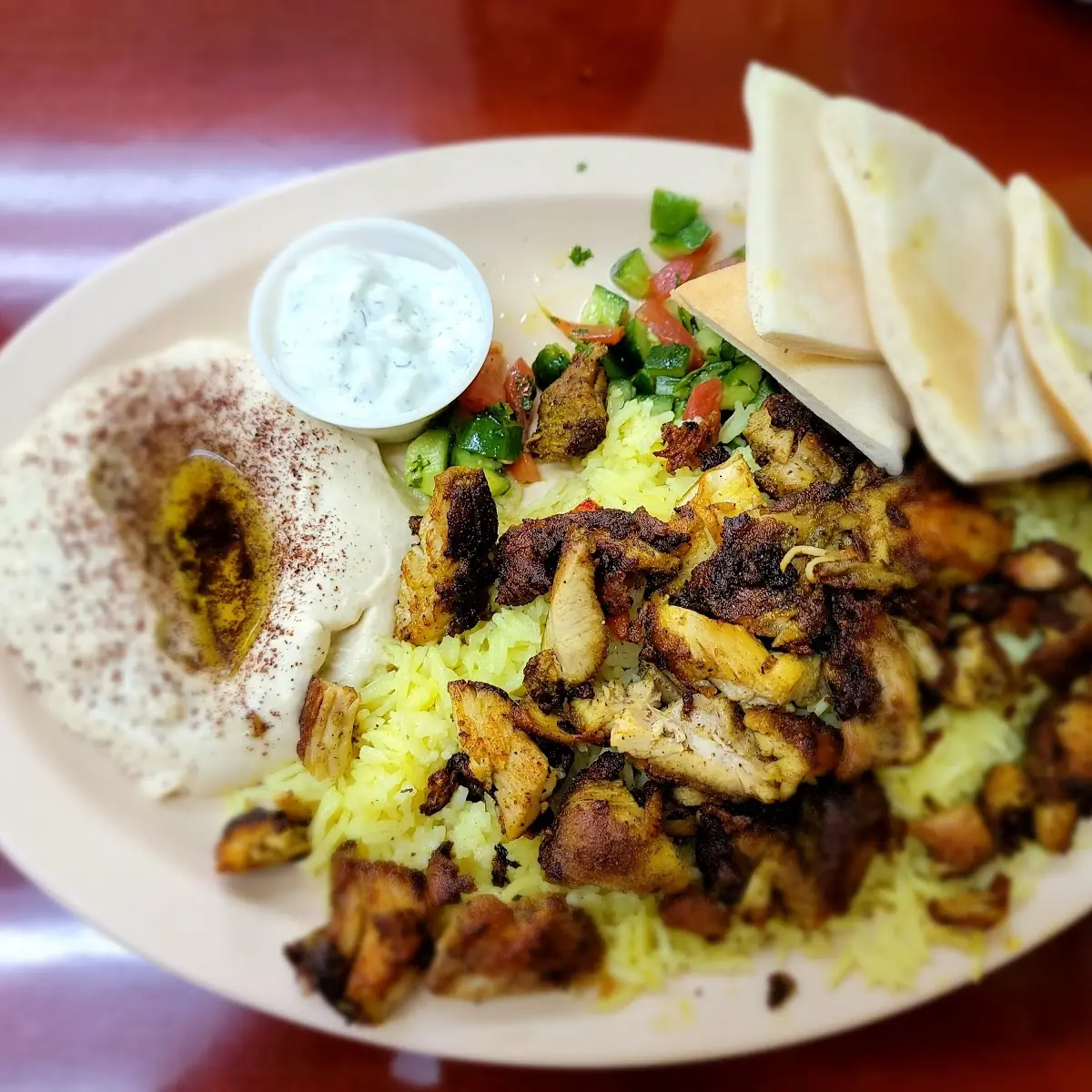 #13. Hummus with Shawarma