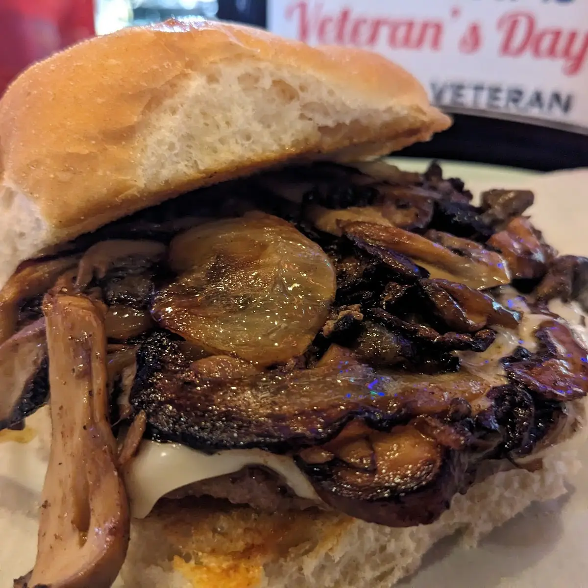 Mushroom Swiss Burger