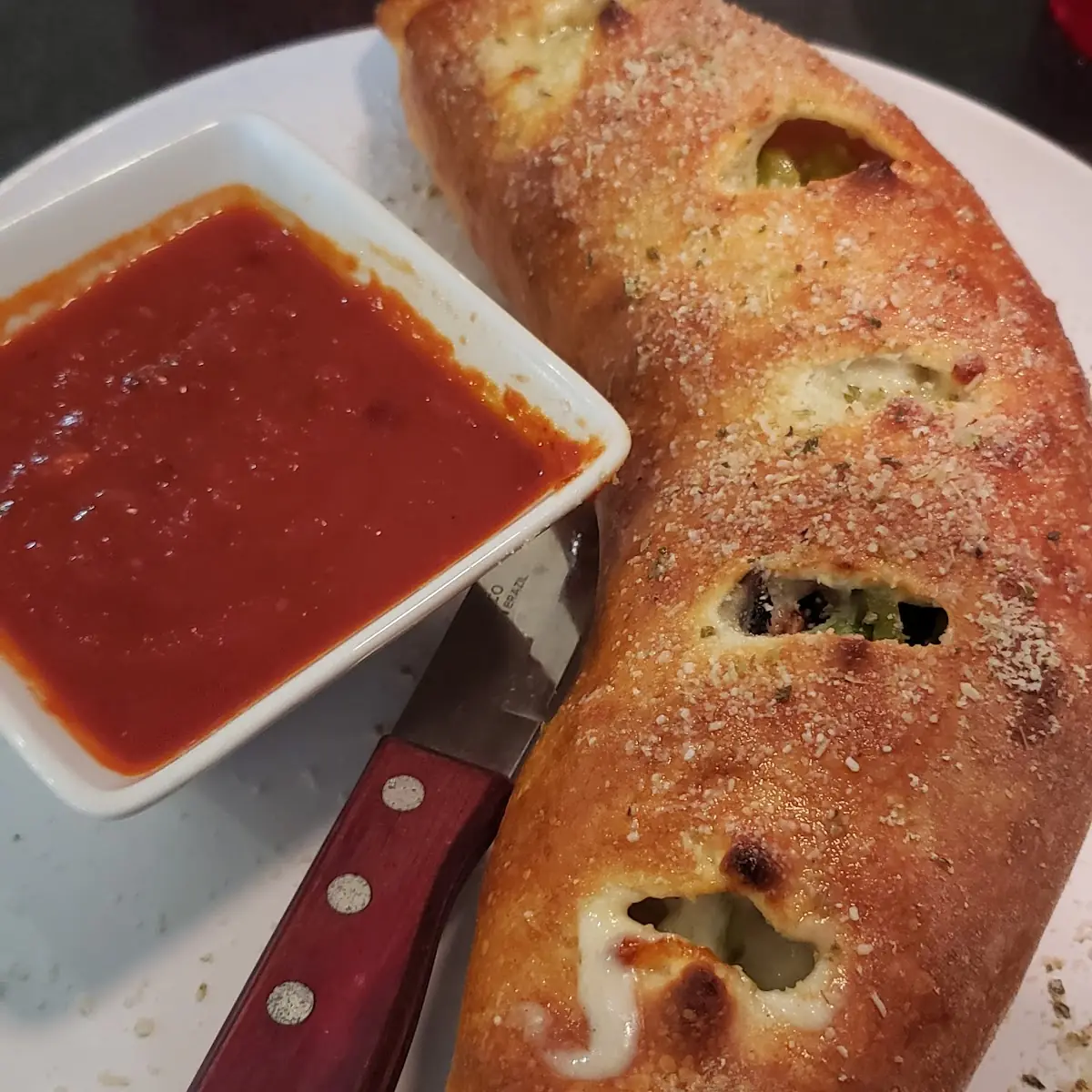 Spinach Pepperoni Calzone