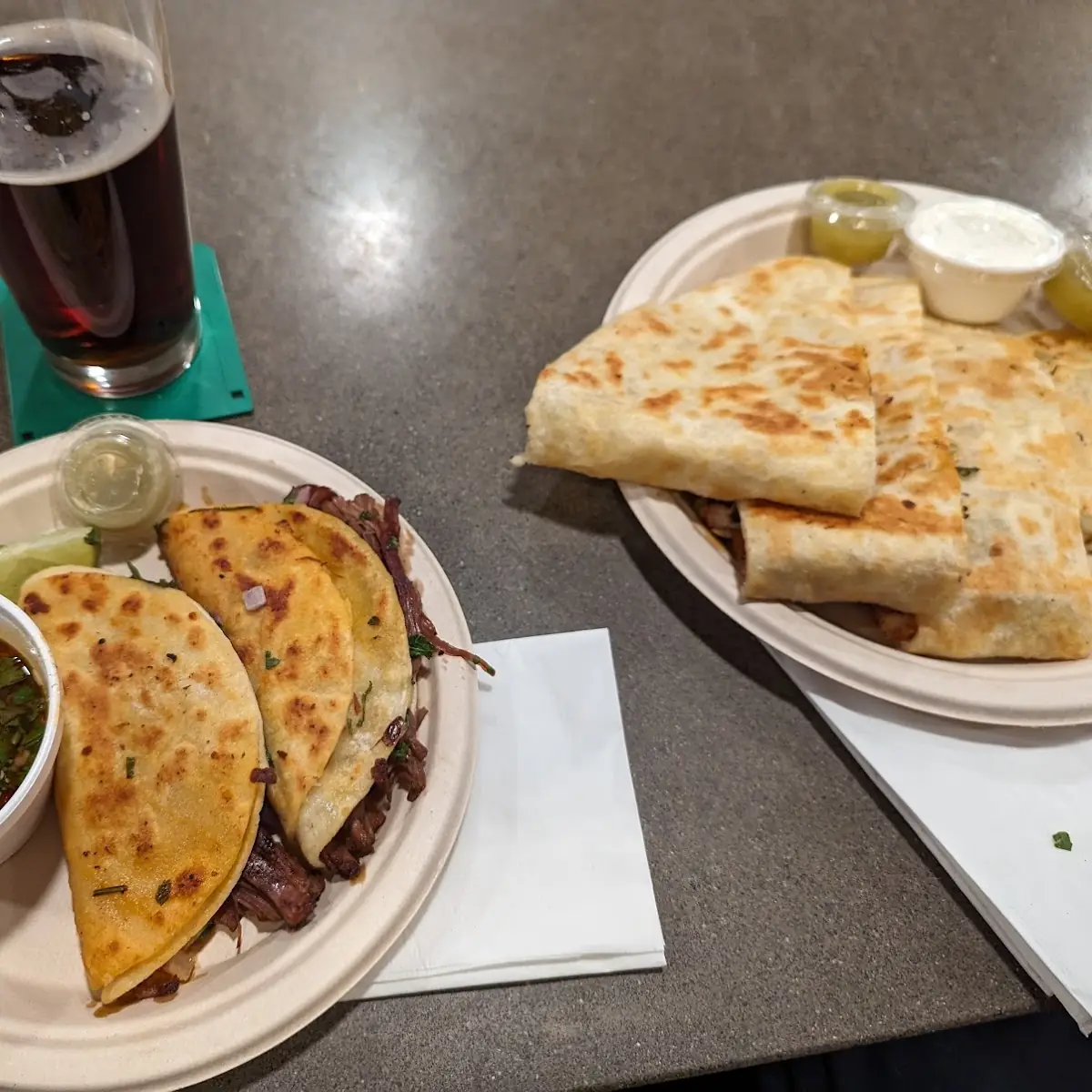 Chicken Quesadilla and Quesabirria
