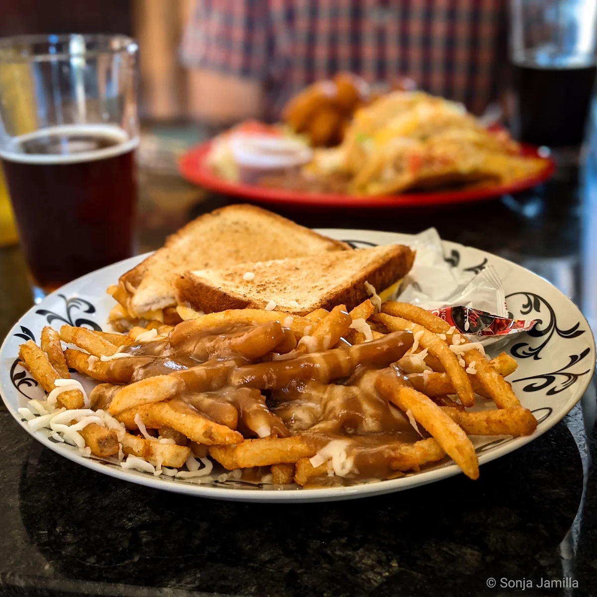 Grilled Cheese Woth Poutine Fries