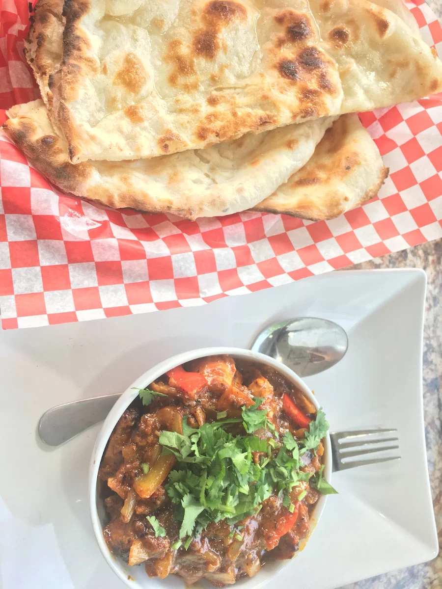 Garlic Chilli Naan, New Spice Grill