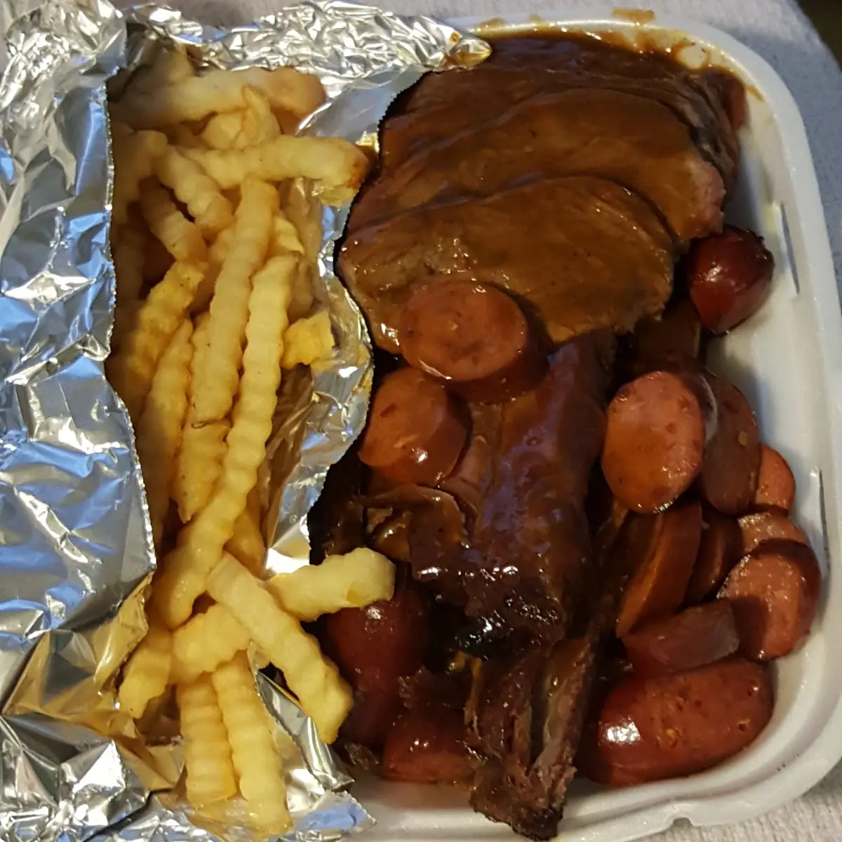 Who Dat BBQ Plate