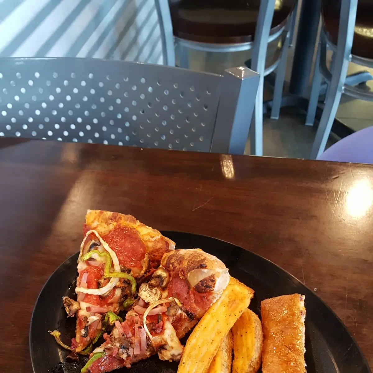 Pepperoni Pizza Supreme Pizza and Fries
