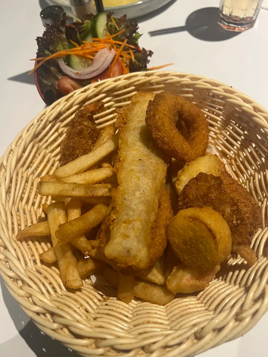 Seafood Basket with Chips, M Brasserie