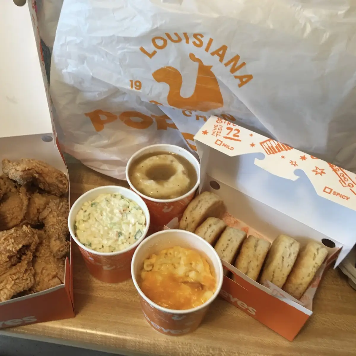 16-Piece Chicken Family Meal with 4 Large Sides Mashed Potatoes Gravy Buttermilk Biscuits Etc