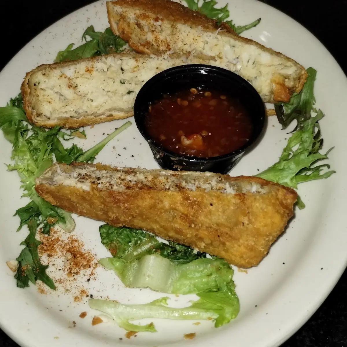 Crab Cake Egg Rolls