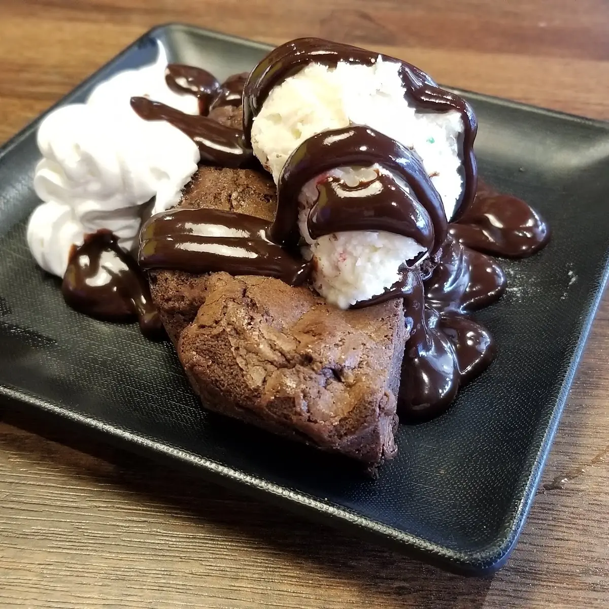 Chocolate Brownie with Cookie Dough
