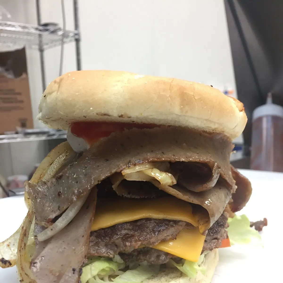 Gyro Cheese Burger