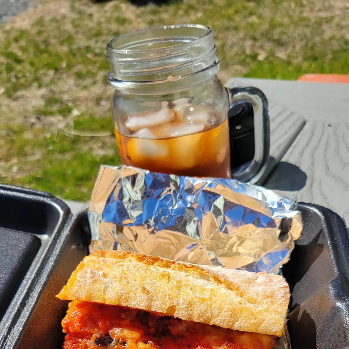 Eggplant Parmesan Sandwich