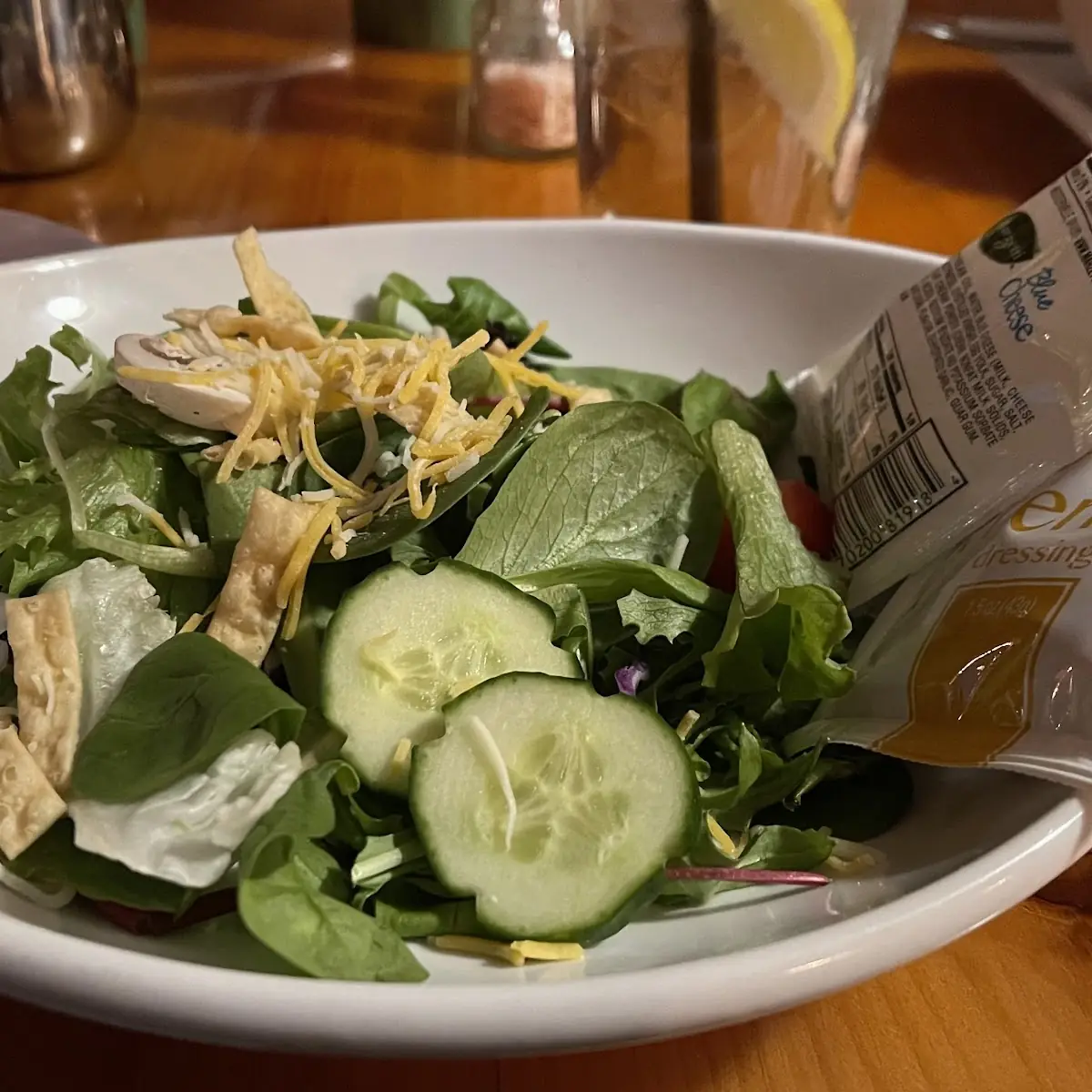 Garden Salad with Dressing
