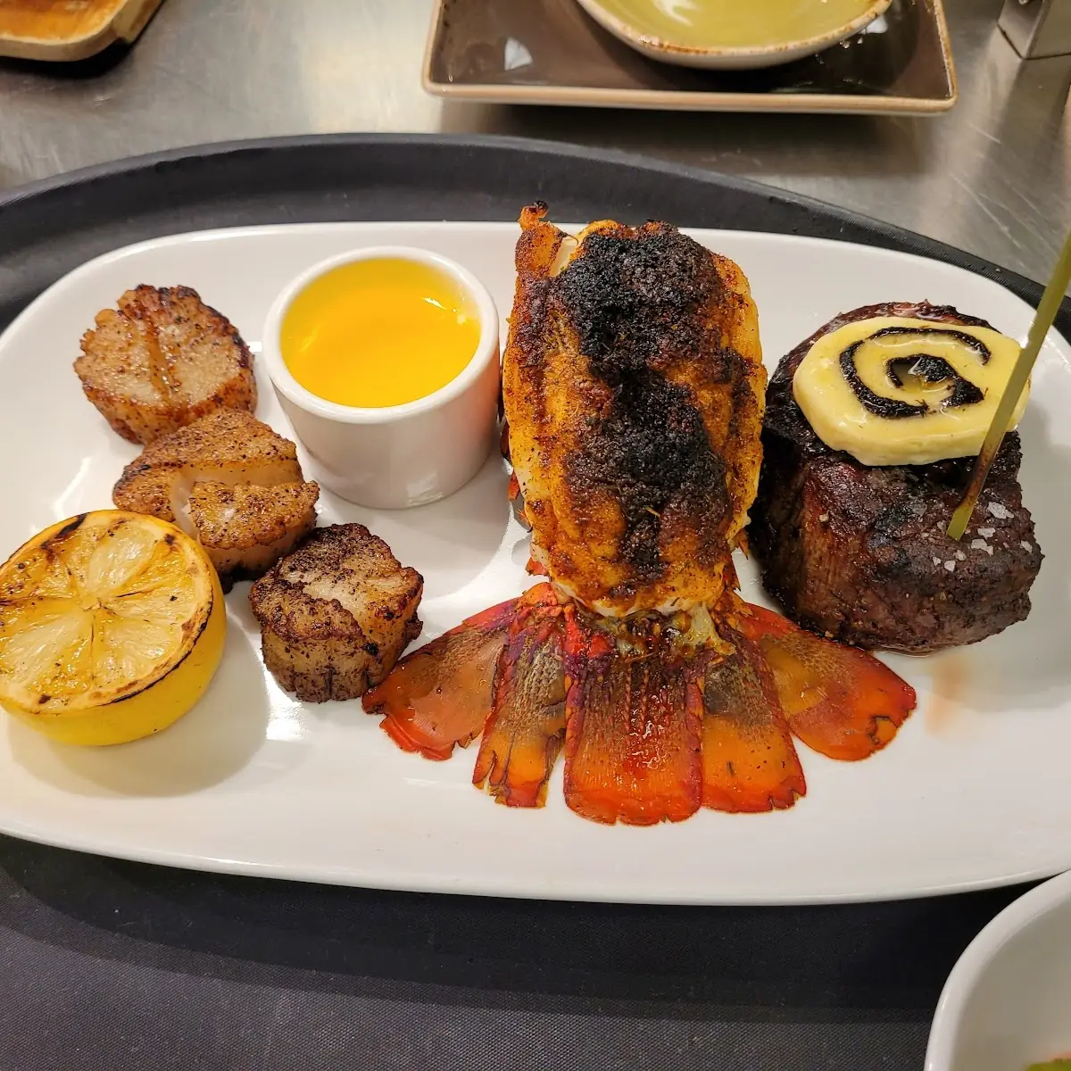 Surf & Turf Fillet Lobster Tail & Scallops