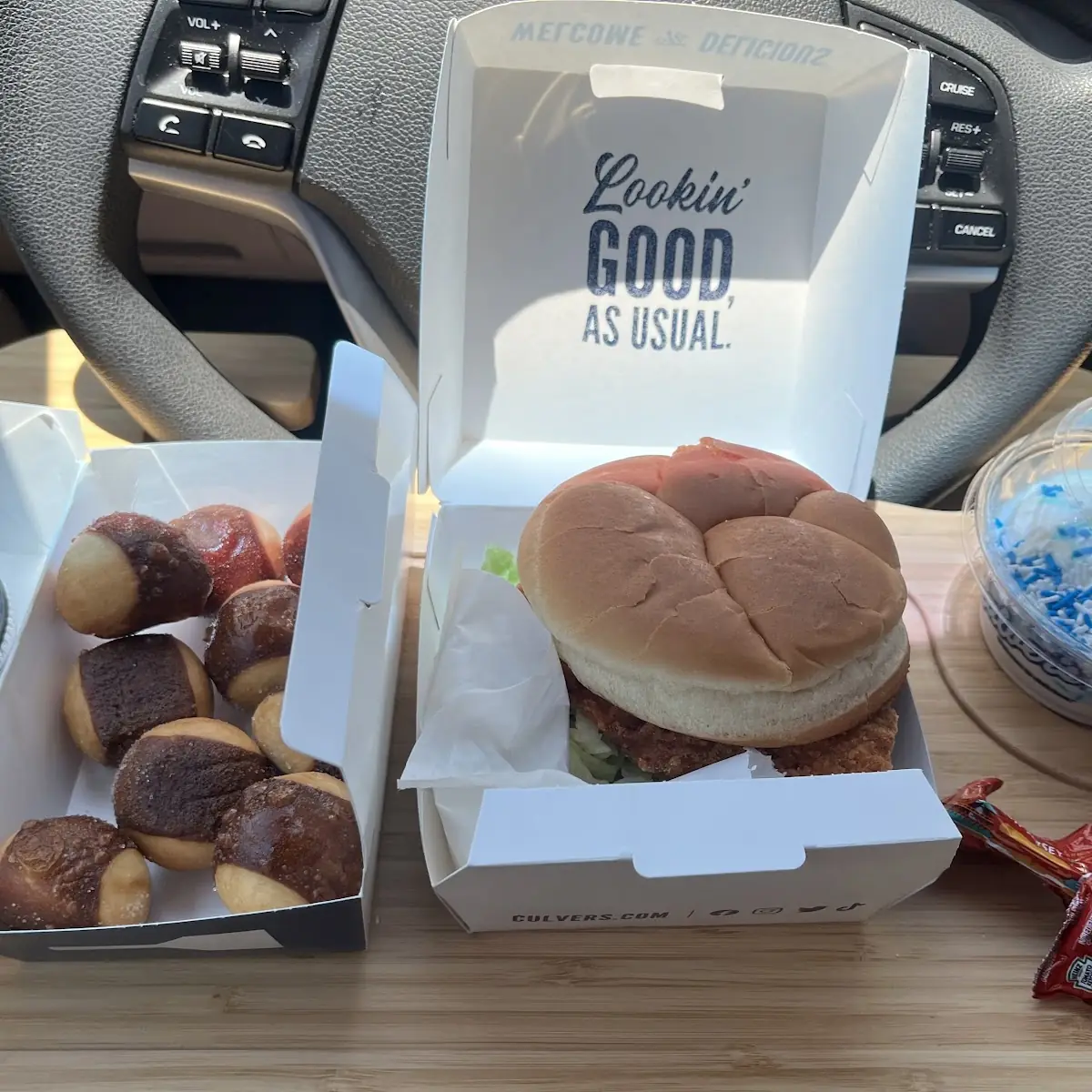 Spicy Chicken Sandwich Pretzel Bites