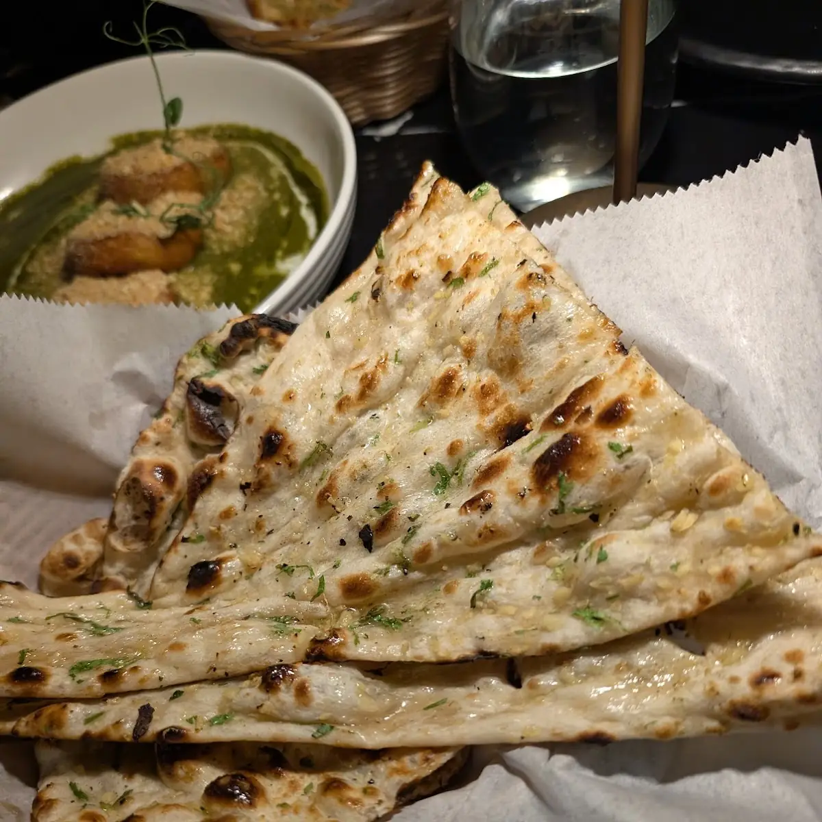 Laccha Paratha And Garlic Naan