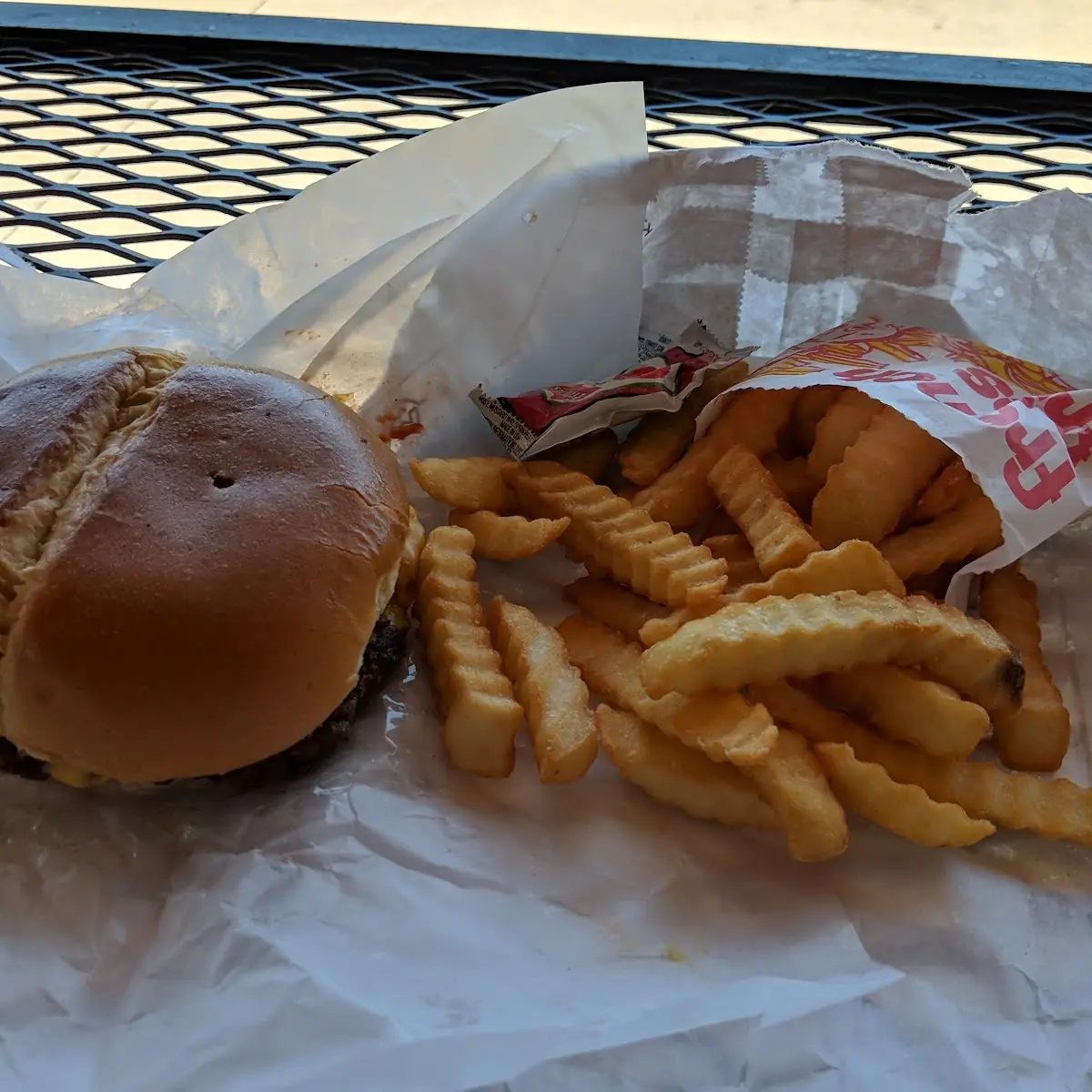 Double Cheeseburger and Fries