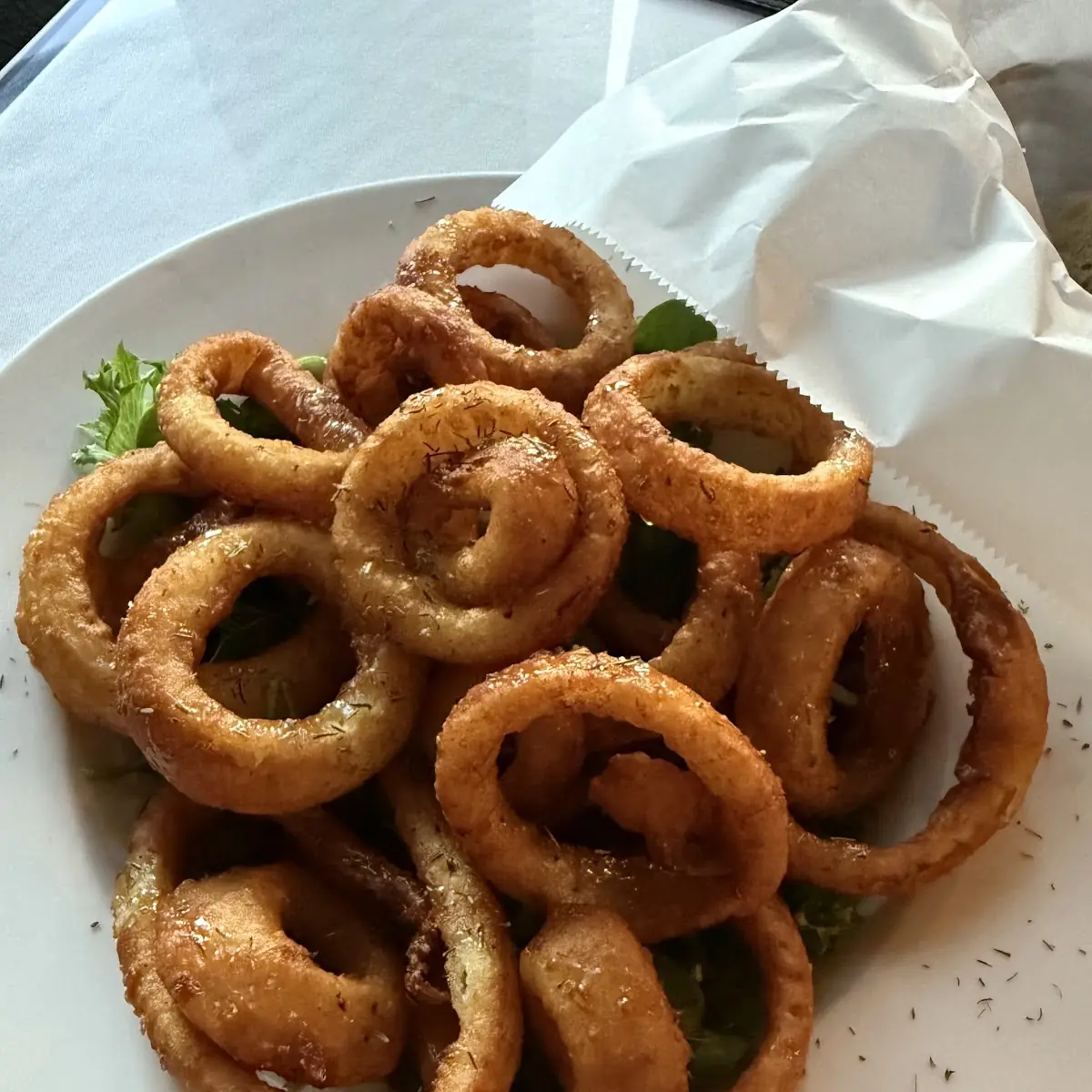 Honey Thyme Beer Battered Onion Rings