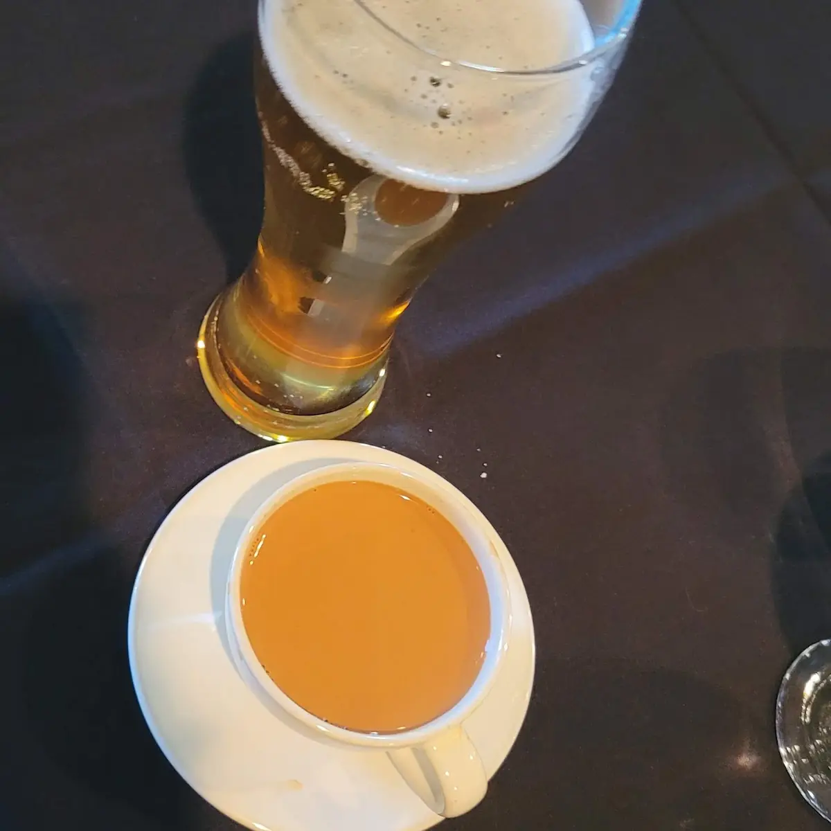 Hot Tea & Taj Mahal Beer